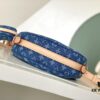 693088356e68136f4d9a88be Exclusive Real Photo from Haiyuan Order - M46856 Denim Fabric Premium Quality M46828 Vintage LV Monogram 2024 New Arrival Cowhorn Strap Adjustable Pea Bag with Extra Pendant Mini Bag