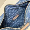 6930883b6e68136f4d9a88c9 Exclusive Real Photo from Haiyuan Order - M46856 Denim Fabric Premium Quality M46828 Vintage LV Monogram 2024 New Arrival Cowhorn Strap Adjustable Pea Bag with Extra Pendant Mini Bag