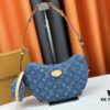 693088436e68136f4d9a88da Upgraded Original M46856 Denim High-Grade Quality M46828 Vintage LV Monogram New 2024 Style Horn Shoulder Strap Adjustable Pea Bag with Extra Pendant Mini Bag Waist and Enhanced Design