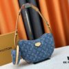 693088446e68136f4d9a88de Upgraded Original M46856 Denim High-Grade Quality M46828 Vintage LV Monogram New 2024 Style Horn Shoulder Strap Adjustable Pea Bag with Extra Pendant Mini Bag Waist and Enhanced Design