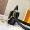 693088496e68136f4d9a88e6 Upgraded M23198 Black Gold-Tone Capucines Mini Handbag