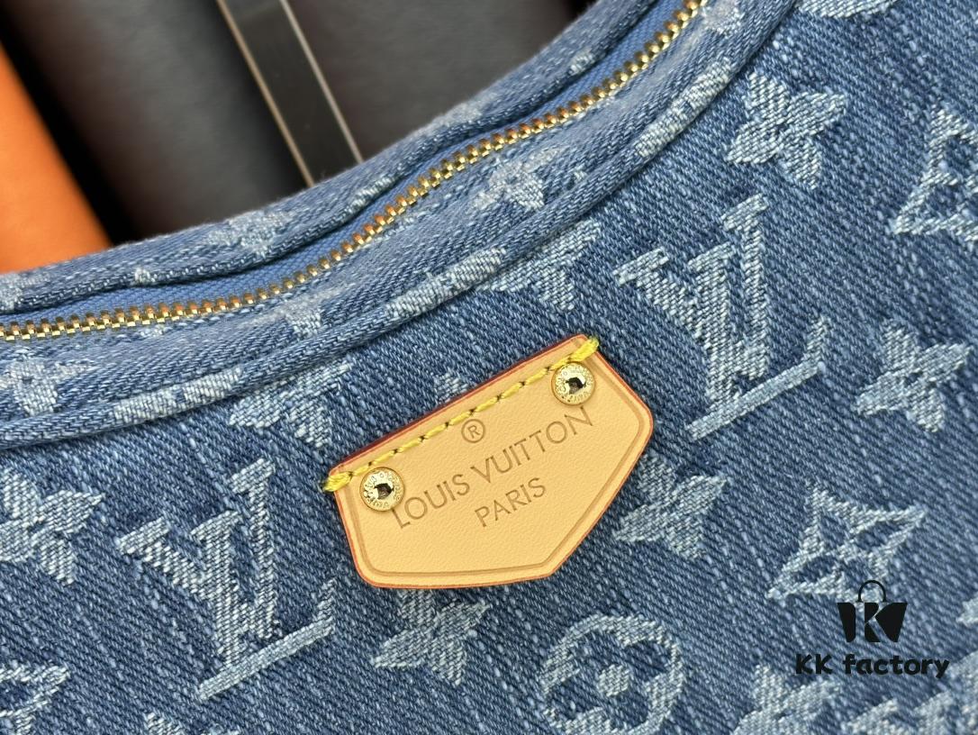 693088496e68136f4d9a88e7 Upgraded Original M46856 Denim High-Grade Quality M46828 Vintage LV Monogram New 2024 Style Horn Shoulder Strap Adjustable Pea Bag with Extra Pendant Mini Bag Waist and Enhanced Design
