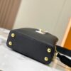 6930884a6e68136f4d9a88e9 Upgraded M23198 Black Gold-Tone Capucines Mini Handbag