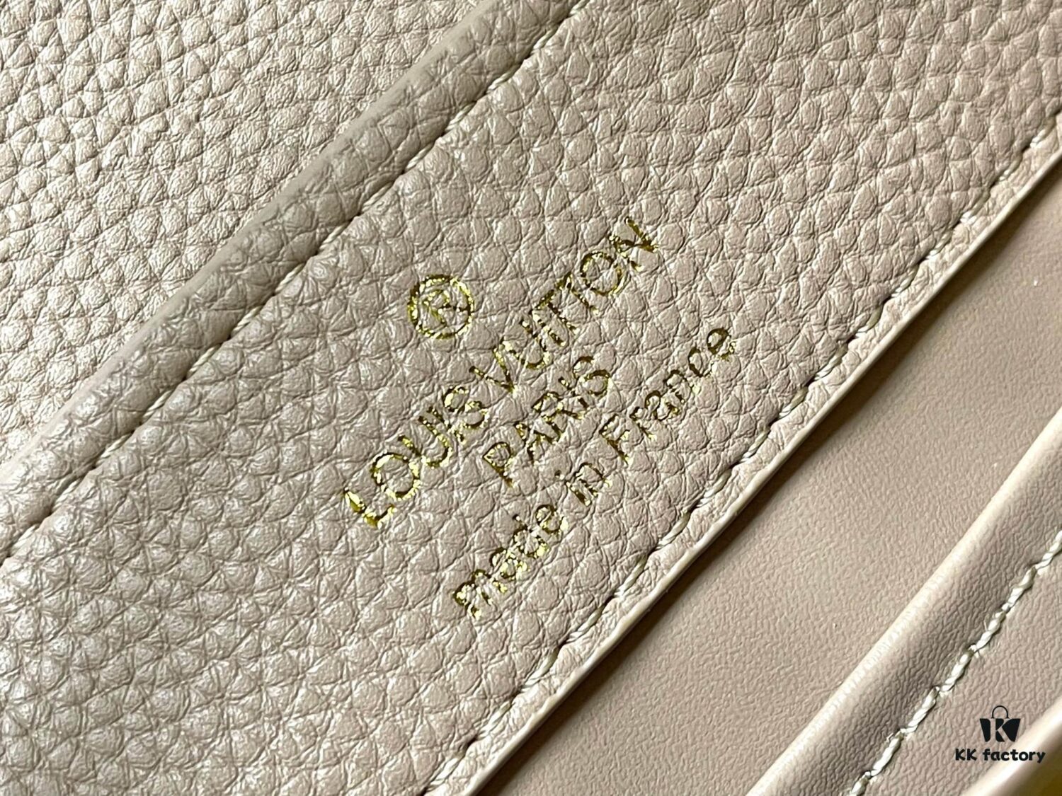 693088526e68136f4d9a88fa Upgraded M23198 Beige Gold-Tone Capucines Mini Handbag