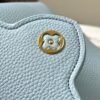 Upgraded M23198 Sky Blue with Gold-Tone Hardware Capucines Mini Handbag
