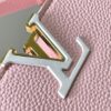 Upgraded M23198 Pink Gold-Tone Capucines Mini Handbag