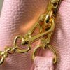 Upgraded M23198 Pink Gold-Tone Capucines Mini Handbag