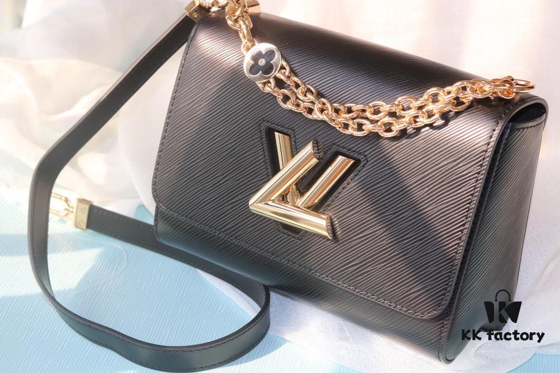 693088726e68136f4d9a8942 Latest TWIST Collection - Top Original Quality - Model No. 50369 / 59402 / 59403 / 59627 / 59405 - Brand New Medium Twist Bag with Dual Chain and Hand-Enamel Monogram Flowers