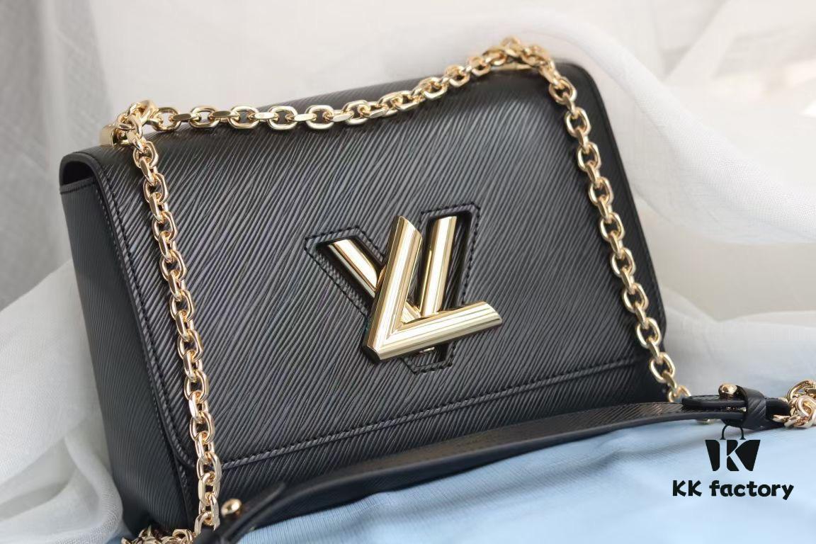 693088856e68136f4d9a8979 Top Quality Original LV Latest Hot Twist Denim Medium Size Handbag 23*18*8cm Adjustable Chain Crossbody or Shoulder Wear