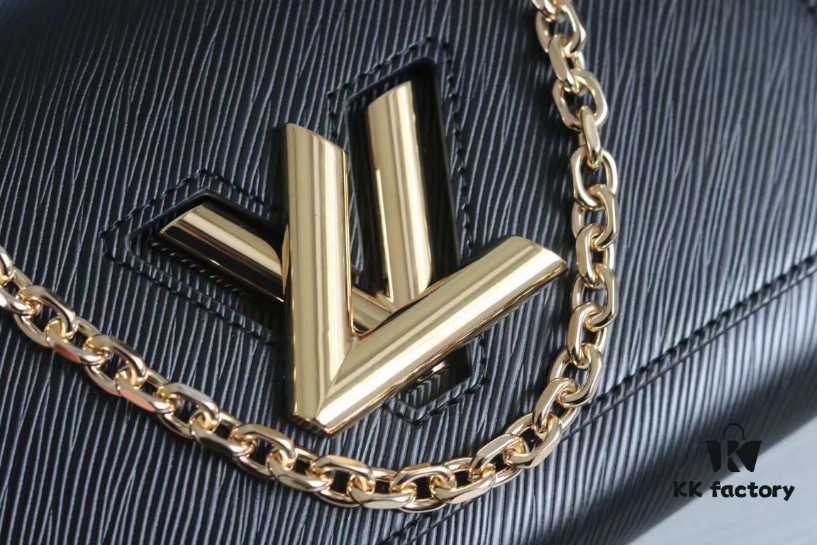693088876e68136f4d9a897b Top Quality Original LV Latest Hot Twist Denim Medium Size Handbag 23*18*8cm Adjustable Chain Crossbody or Shoulder Wear