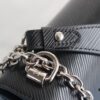Top Quality Original LV Latest and Hottest Twist Denim Medium Bag, Compact Design with Curved Base, Adjustable Chain for Crossbody or Shoulder Wear