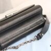 Top Quality Original LV Latest and Hottest Twist Denim Medium Bag, Compact Design with Curved Base, Adjustable Chain for Crossbody or Shoulder Wear