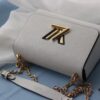 6930888c6e68136f4d9a898a Top Quality Original LV Latest Hot Twist Denim Medium Bag 23*18*8cm Adjustable Chain Crossbody Shoulder Bag