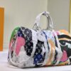 693088af6e68136f4d9a89dd Keepall Bandoulière 45 Travel Bag in Monogram Coated Canvas with Cowhide Leather