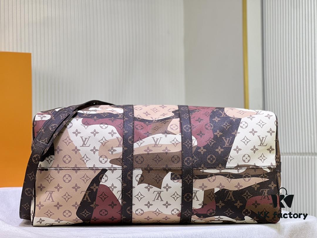 693088b76e68136f4d9a89ed LV Portrait Collection Keepall Bandoulière 55 Travel Bag