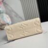 693088d56e68136f4d9a8a2c Top-Quality Original Order, Exclusive Real Photos M45653 White Embossed M46569 OnTheGo Small Tote Bag