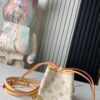 693088de6e68136f4d9a8a3b Top-tier Original Duplicate, Exclusive Real Photos M83227 White Color M82885 Mini Bucket Bag 'Shao Mai' Series Online Only Handbag M82885 Yellow Flower