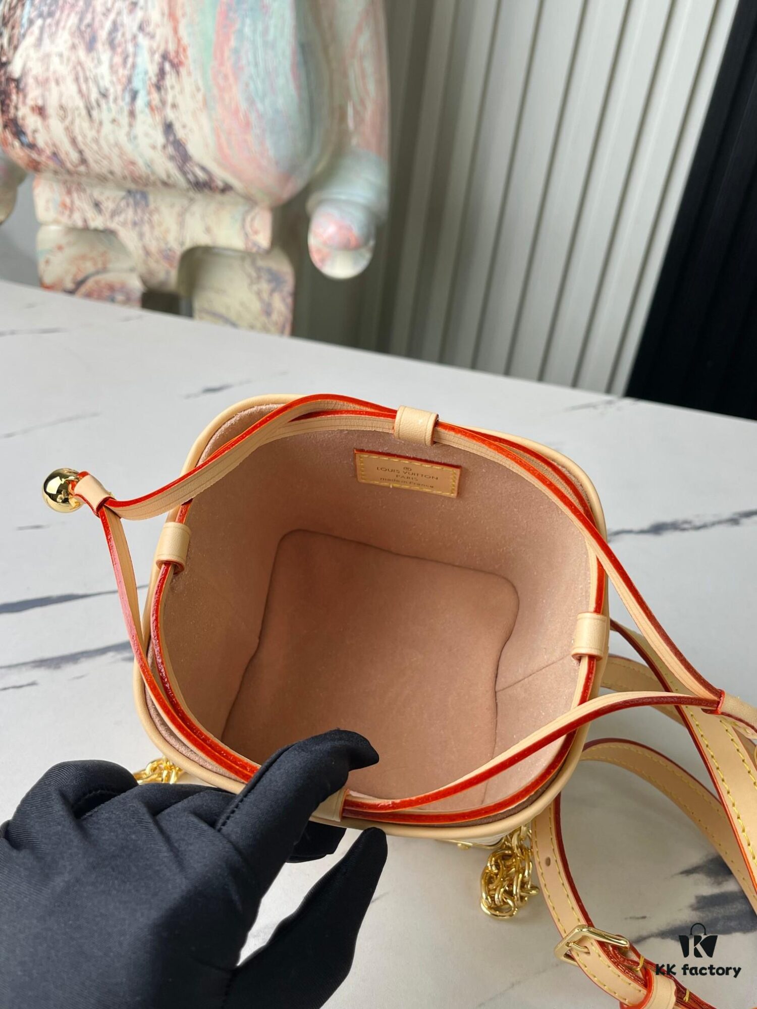 693088e06e68136f4d9a8a3e Top-tier Original Duplicate, Exclusive Real Photos M83227 White Color M82885 Mini Bucket Bag 'Shao Mai' Series Online Only Handbag M82885 Yellow Flower