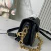 693088f06e68136f4d9a8a5d Top Quality Original Order Exclusive Real Shot M46596 Black Silkscreen Full Leather Messenger Bag Series Small East West Métis Handbag