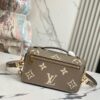 693088f76e68136f4d9a8a69 Top Quality Original Order Exclusive Real Shot M23081 Beige Screen Printed Full Leather Messenger Bag Series Small East West Métis Handbag