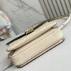 693089026e68136f4d9a8a7b Top Quality Original Order Exclusive Real Shot M22942 Beige Full Leather Messenger Bag Series Small East West Métis Handbag