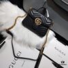 GG Marmont Wavy Texture Chain Bag in Large and Small Sizes