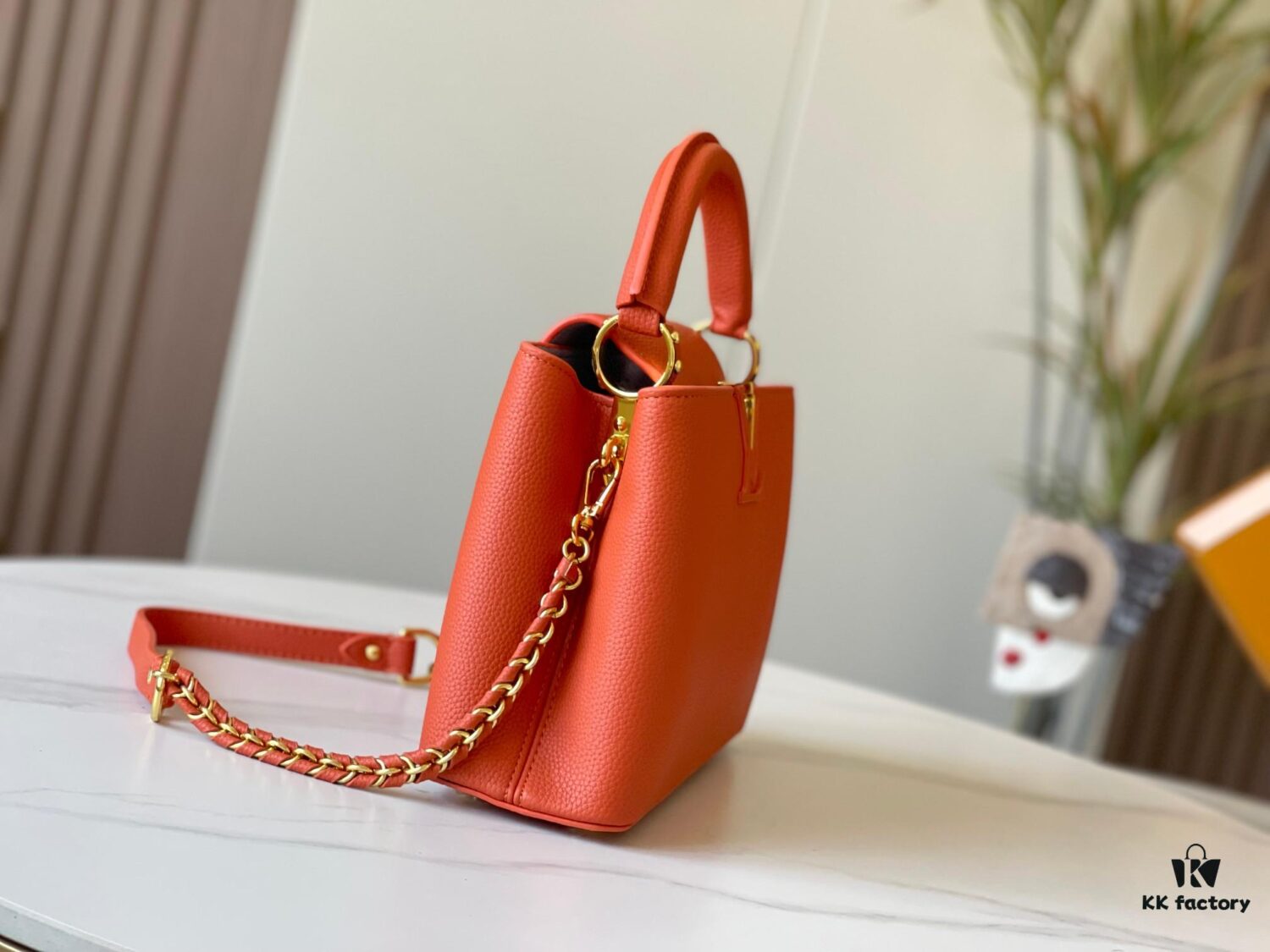 6930891b6e68136f4d9a8aa6 Exclusive On-Site Photo - Factory Outbound M59512 m59653 Capucines BB Handbag in Taurillon Leather