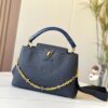 693089366e68136f4d9a8ad1 Upgraded M59209 Blue Capucines Medium Handbag