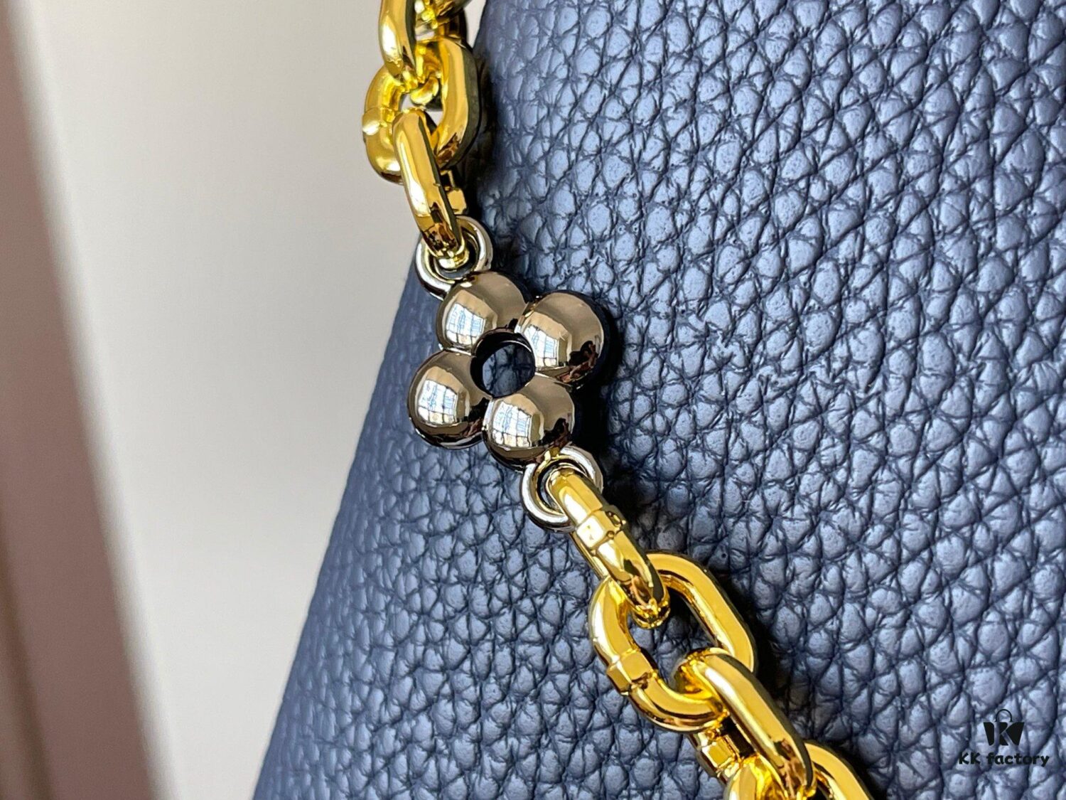 693089386e68136f4d9a8ad5 Upgraded M59209 Blue Capucines Medium Handbag