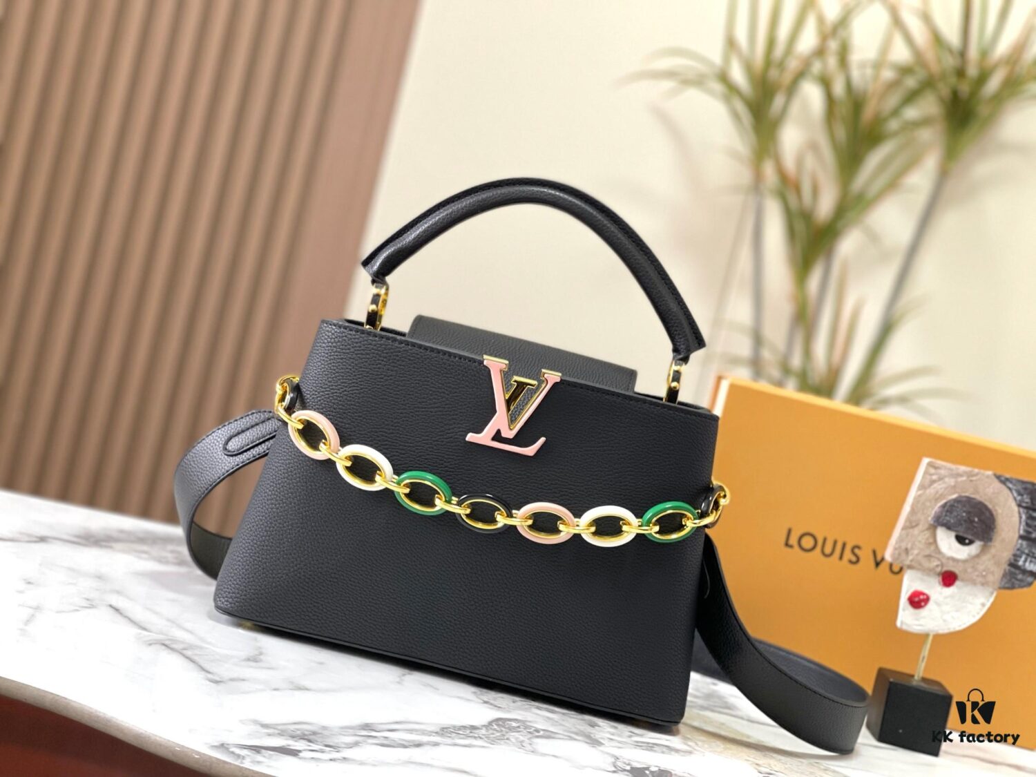 Upgraded M21652 Black Gold-Tone Hardware