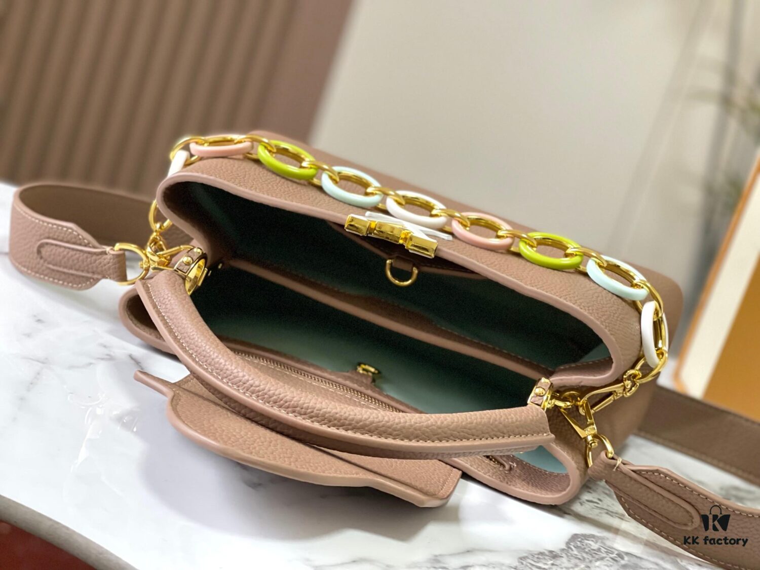 Upgraded M21652 Brown Gold-Tone Hardware