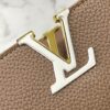6930895e6e68136f4d9a8b12 Upgraded M21798 Brown Gold-Tone Mini Capucines Handbag