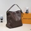 693089816e68136f4d9a8b50 Wholesale Price Summer New Arrival, Stylish and Elegant Damier Azur Canvas Calvi Tote Bag in Vibrant Pomegranate Red, Perfect for Office and Beach Getaways