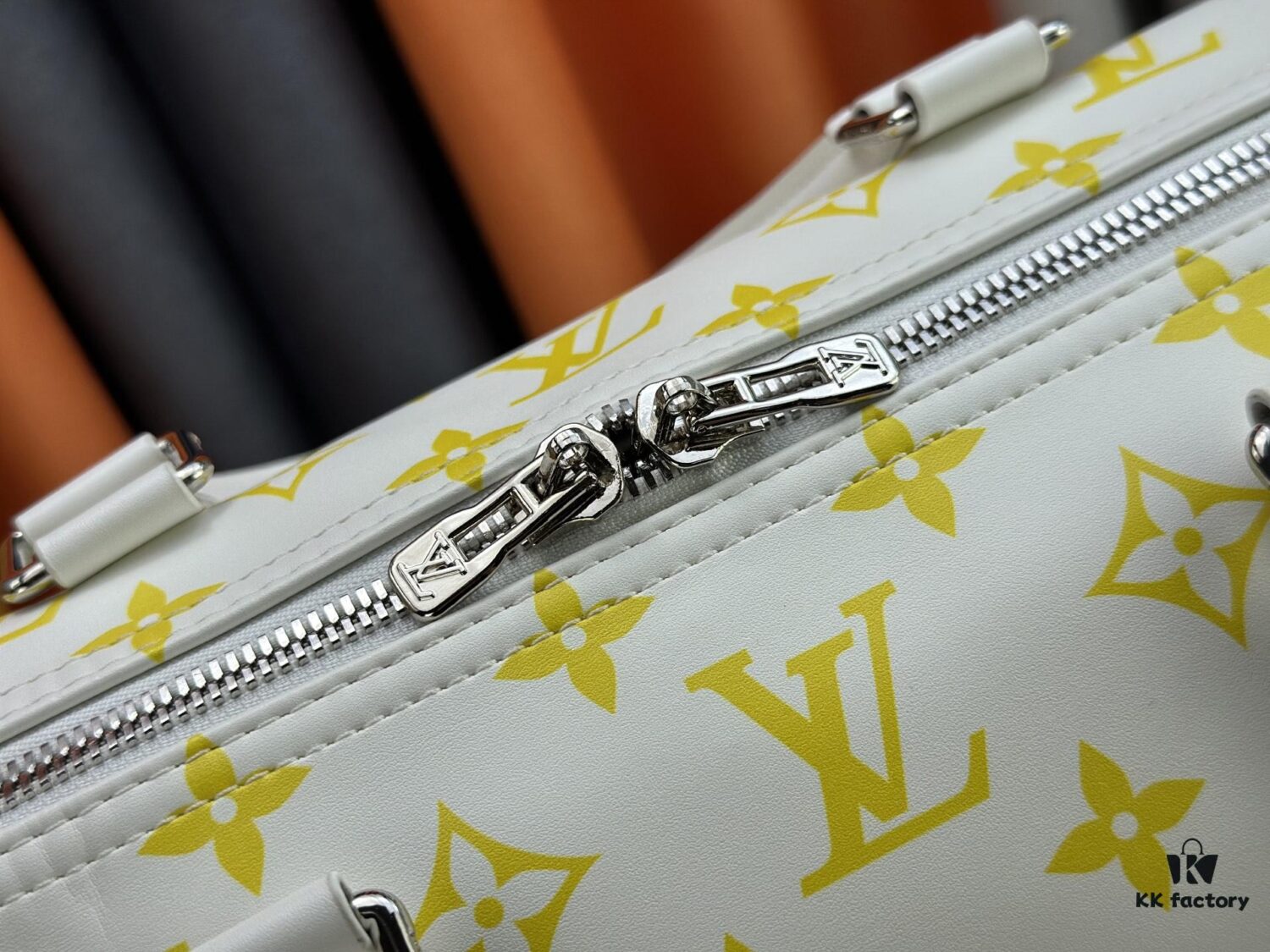 693089d06e68136f4d9a8be3 M41418 New Louis Vuitton x Takashi Murakami Collaboration Keepall Bandouliere 45 Monogram Print Travel Bag