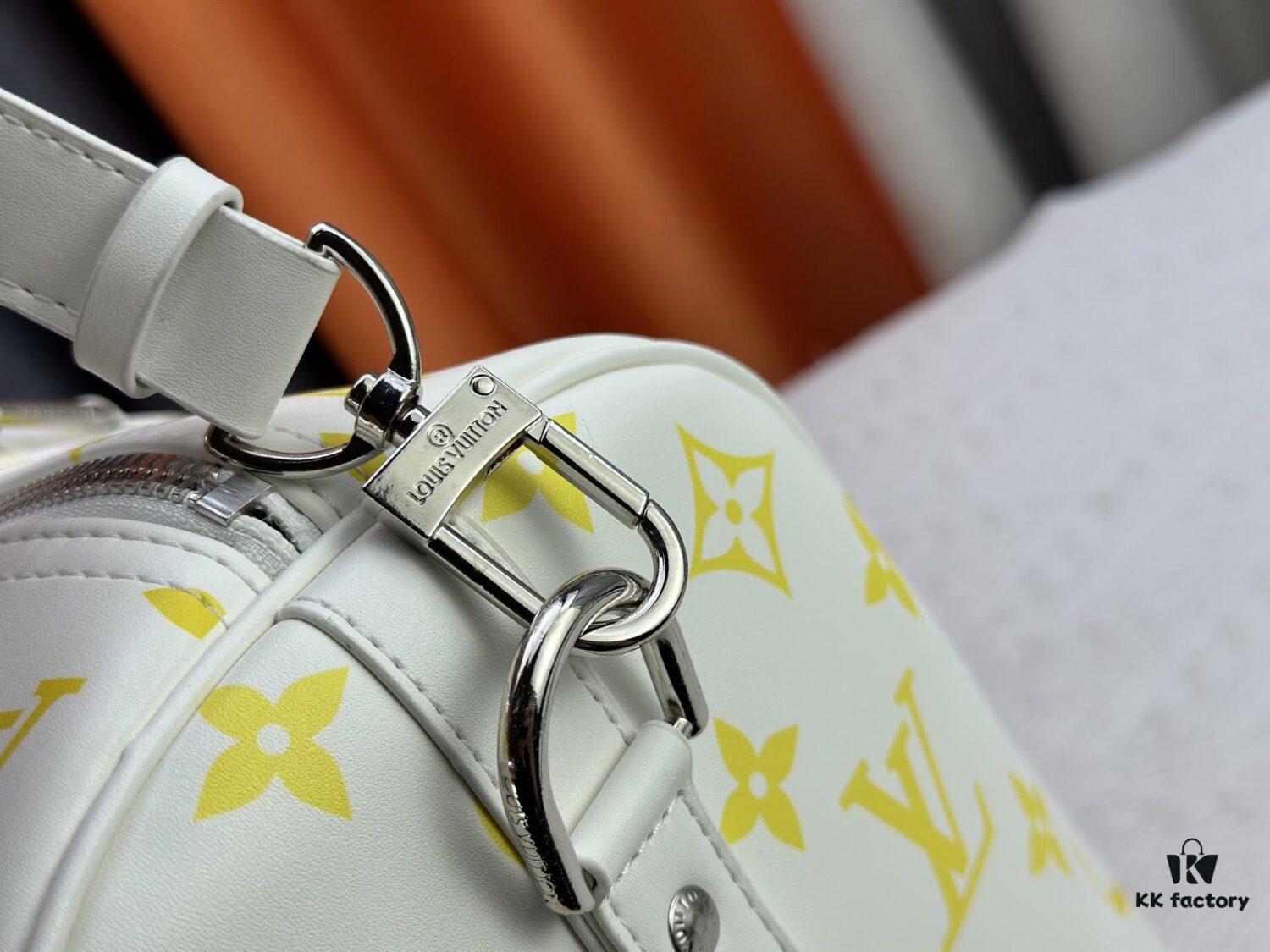 693089d06e68136f4d9a8be4 M41418 New Louis Vuitton x Takashi Murakami Collaboration Keepall Bandouliere 45 Monogram Print Travel Bag