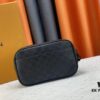 M82076 Latest Black Floral, Black Checkered, Embossed Checkered, Vintage Checkered, Brown Checkered, and Embossed Pochette Kasai Clutch