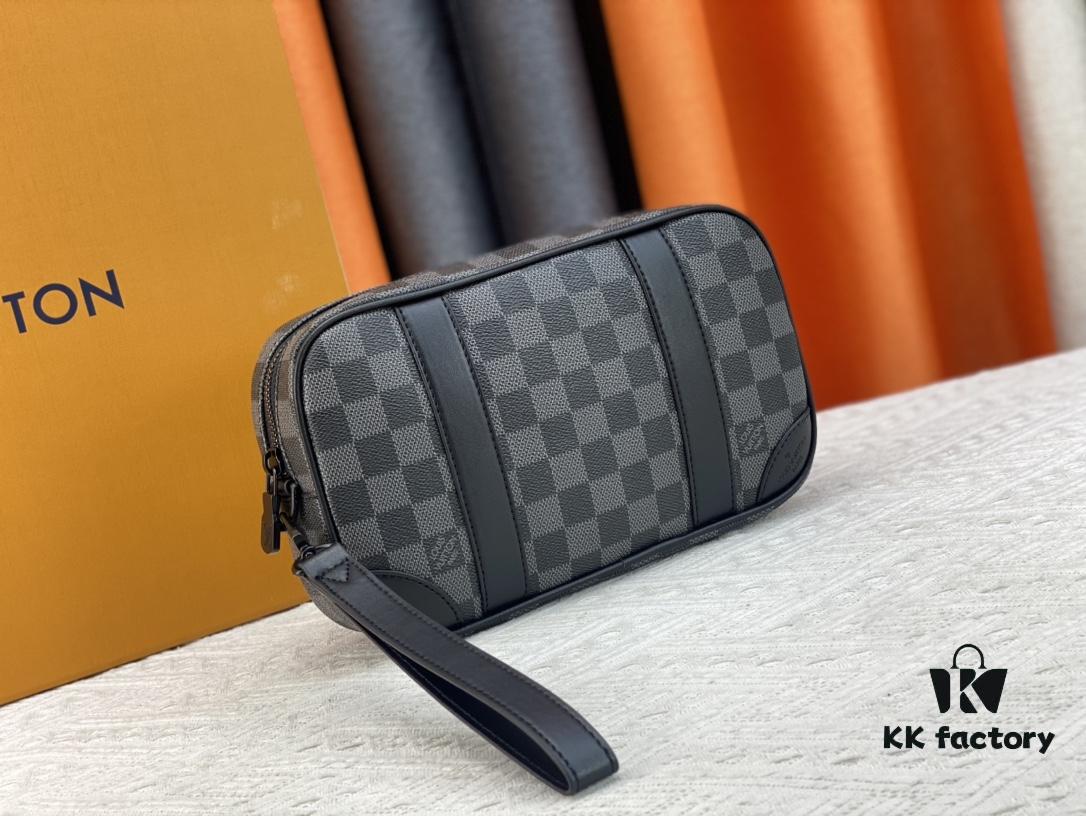 69308a056e68136f4d9a8c48 M82076 Latest Black Floral, Black Checkered, Embossed Checkered, Vintage Checkered, Brown Checkered, and Embossed Pochette Kasai Clutch