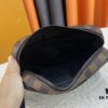 69308a056e68136f4d9a8c49 M82076 Latest Black Floral, Black Checkered, Embossed Checkered, Aged Floral, Brown Checkered, and Embossed Pochette Kasai Clutch