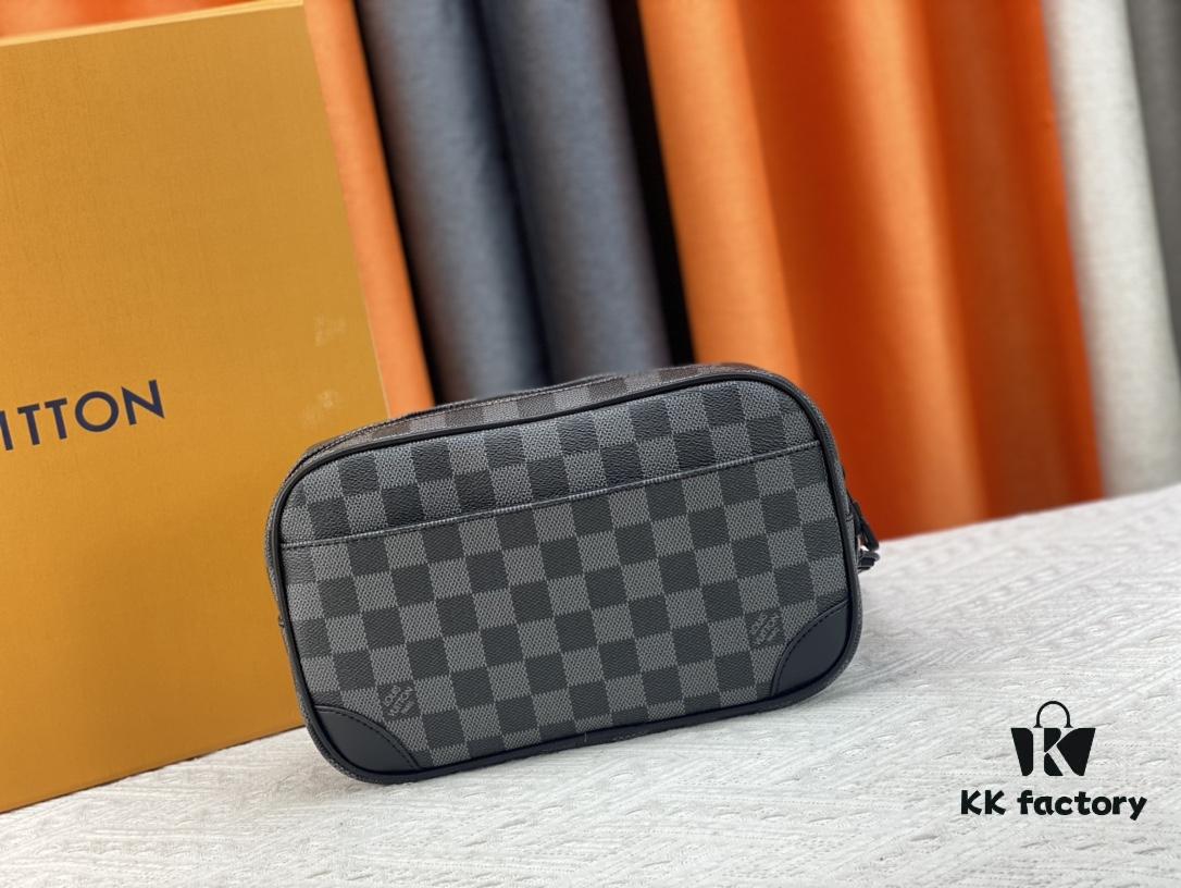 69308a056e68136f4d9a8c4a M82076 Latest Black Floral, Black Checkered, Embossed Checkered, Vintage Checkered, Brown Checkered, and Embossed Pochette Kasai Clutch