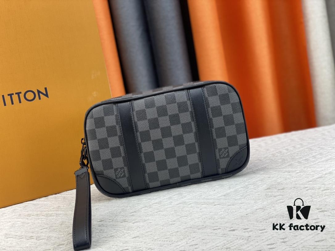69308a056e68136f4d9a8c4b M82076 Latest Black Floral, Black Checkered, Embossed Checkered, Vintage Checkered, Brown Checkered, and Embossed Pochette Kasai Clutch