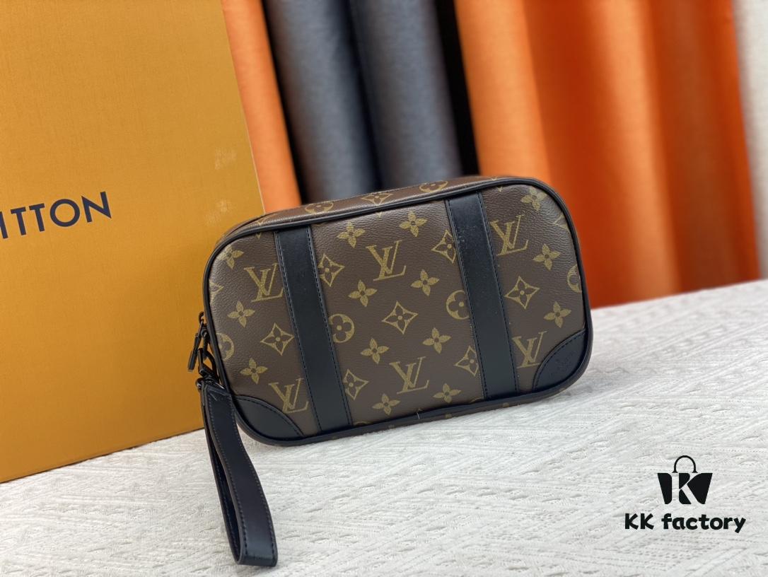 69308a0e6e68136f4d9a8c5c M82076 Latest Black Floral, Black Checkered, Embossed Checkered, Aged Floral, Brown Checkered, Embossed Pochette Kasai Clutch