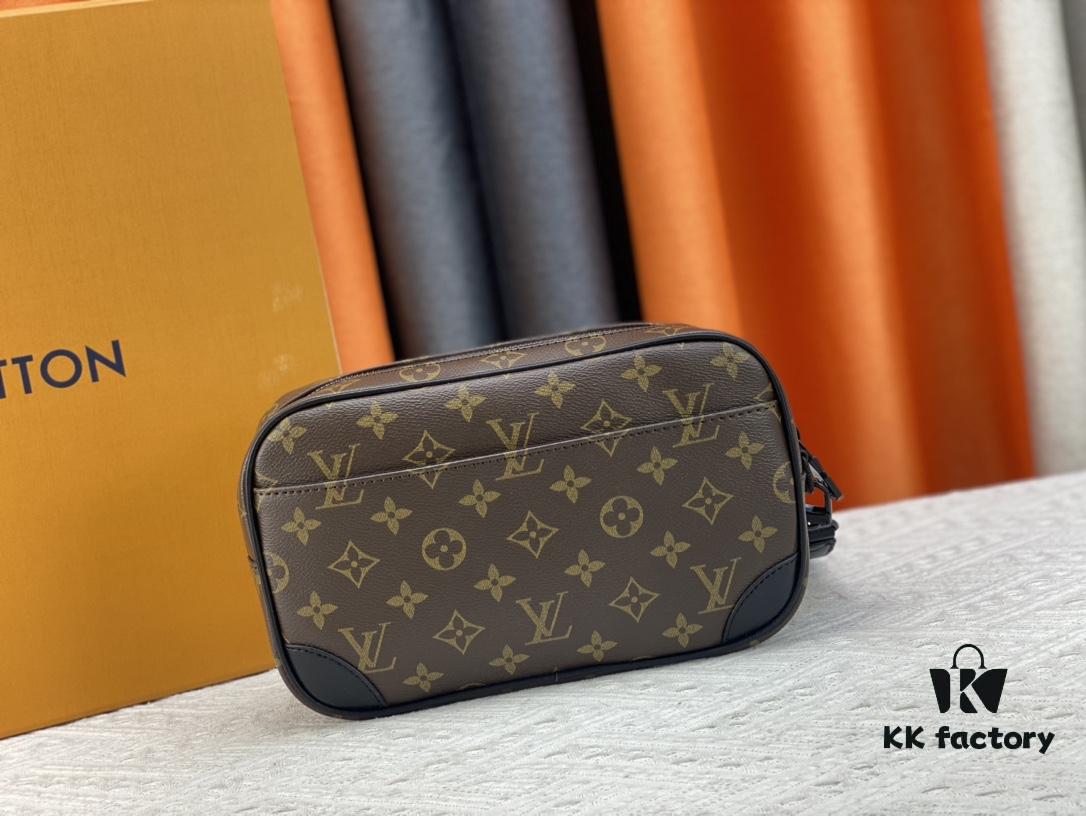 69308a0f6e68136f4d9a8c60 M82076 Latest Black Floral, Black Checkered, Embossed Checkered, Aged Floral, Brown Checkered, Embossed Pochette Kasai Clutch