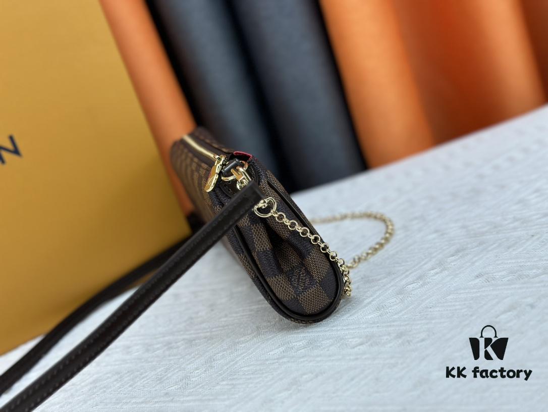 69308a196e68136f4d9a8c76 LOUIS VUITTON Exclusive Private Stock - Eva Bag 95567, Imported Vintage Cowhide with Original Yellow Leather, High-End Quality