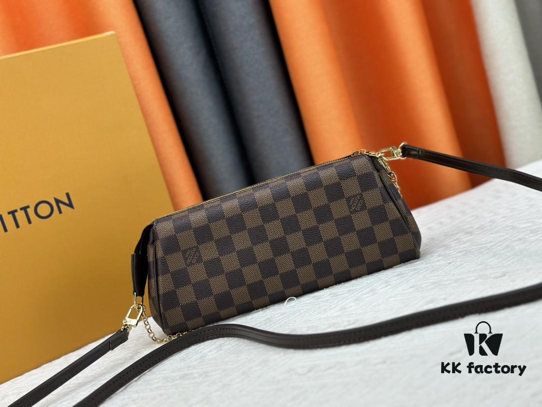 69308a1a6e68136f4d9a8c78 LOUIS VUITTON Exclusive Private Stock - Eva Bag 95567, Imported Vintage Cowhide with Original Yellow Leather, High-End Quality