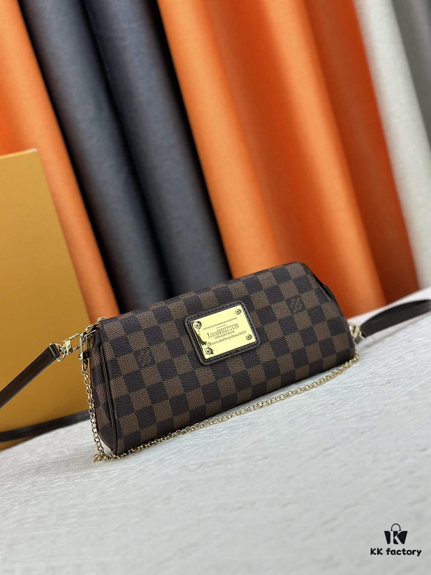 69308a1b6e68136f4d9a8c79 LOUIS VUITTON Exclusive Private Stock - Eva Bag 95567, Imported Vintage Cowhide with Original Yellow Leather, High-End Quality