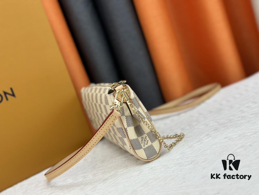 69308a226e68136f4d9a8c8a LOUIS VUITTON Exclusive Private Stock Eva Bag 95567, Imported Vintage Cowhide with Original Yellow Leather, High-End Quality