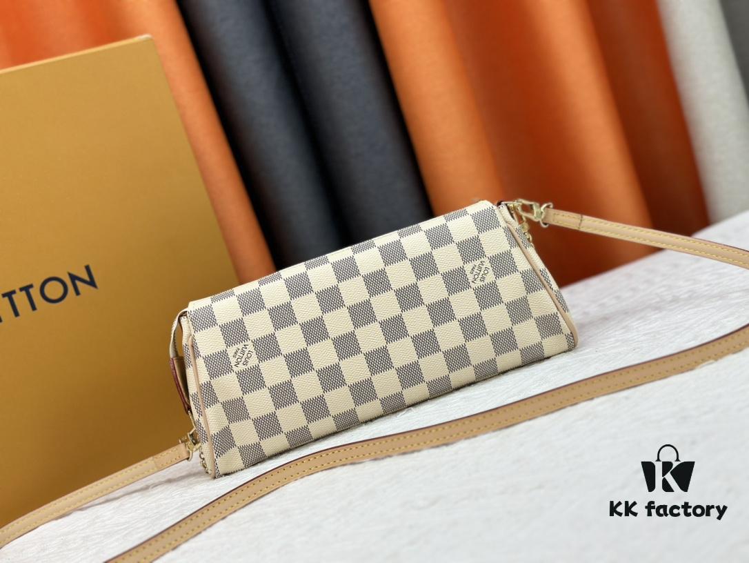 69308a236e68136f4d9a8c8d LOUIS VUITTON Exclusive Private Stock Eva Bag 95567, Imported Vintage Cowhide with Original Yellow Leather, High-End Quality