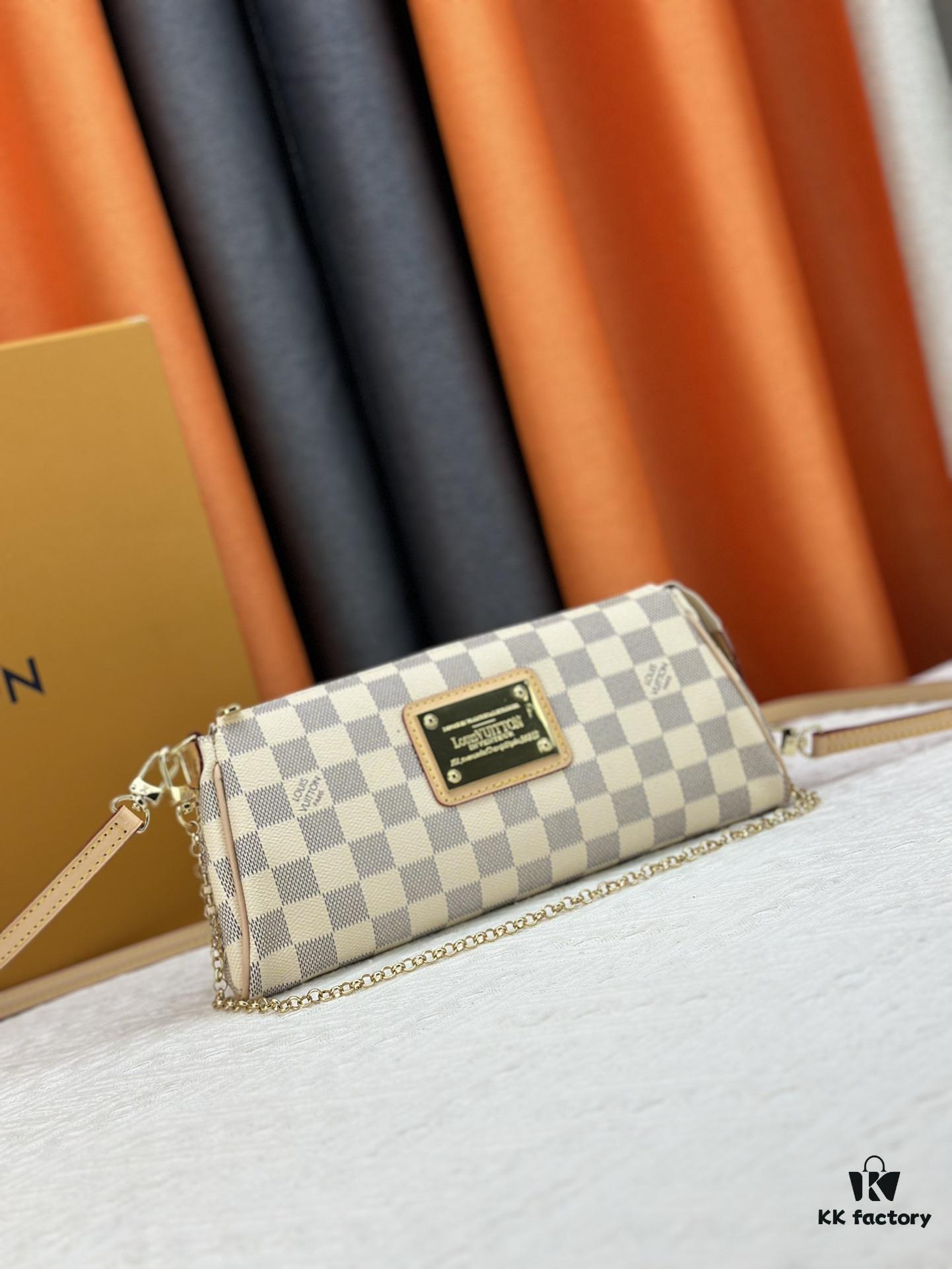 69308a246e68136f4d9a8c8f LOUIS VUITTON Exclusive Private Stock Eva Bag 95567, Imported Vintage Cowhide with Original Yellow Leather, High-End Quality