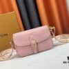 69308a286e68136f4d9a8c9a Duxianshijia Photo M46386 M46388 M45985 Full Leather Baguette Bag Series New Diane Handbag