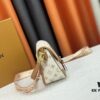 69308a2d6e68136f4d9a8ca7 Authentic Studio Shot: M46386 M46388 M45985 Full Leather Baguette Bag Series, New Diane Handbag